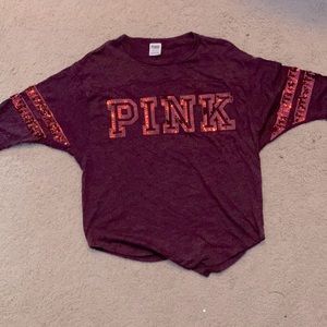 Size XS oversized “PINK” shirt